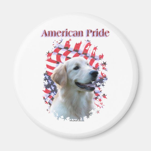 Pridet Golden Retriever - Magnet (Framsidan)