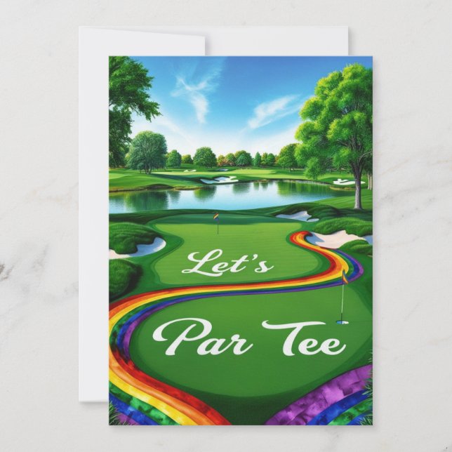 Pridet Golf Course Tournament för Golfer Inbjudningar (Framsida)