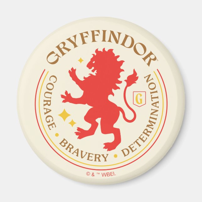 PRIDET GRYFFINDOR™ Red Lejon House Magnet (Framsidan)
