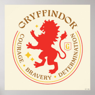 PRIDET GRYFFINDOR™ Red Lejon House Poster
