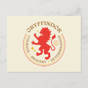 PRIDET GRYFFINDOR™ Red Lejon House Vykort