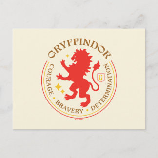 PRIDET GRYFFINDOR™ Red Lejon House Vykort
