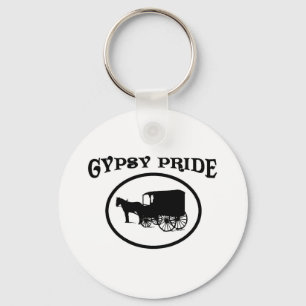 Pridet Gypsy Black & White Caravan Nyckelring
