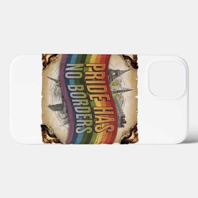 Pridet har ingen Gräns Classic iphone case LGBTQ (Baksida (horisontell))