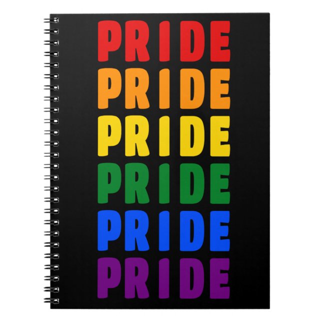 Pridet HBT Rainbow Färg Anteckningsbok (Framsidan)