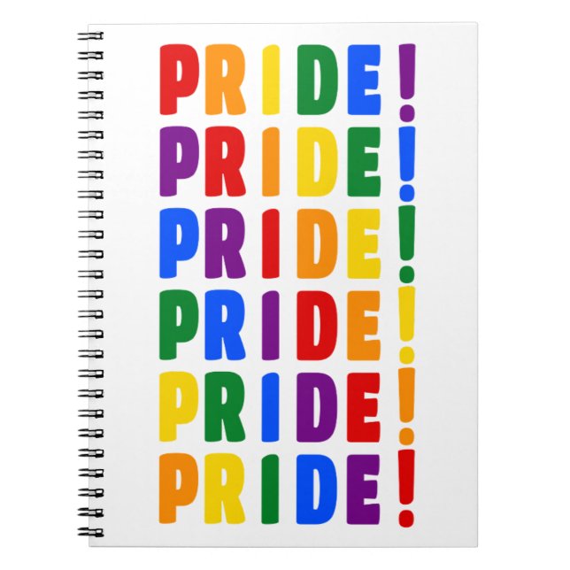 Pridet HBT Rainbow Färg Anteckningsbok (Framsidan)