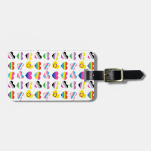 Pridet Hearts Luggage Tag Bagagebricka
