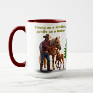 Pridet Horse Pappa - Far dag Equestrian Edition Mugg
