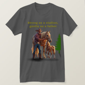 Pridet Horse Pappa - Far dag Equestrian Edition T Shirt