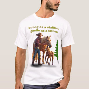 Pridet Horse Pappa - Far dag Equestrian Edition T Shirt