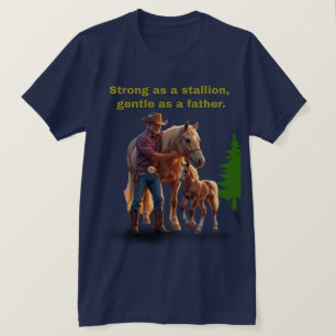 Pridet Horse Pappa - Far dag Equestrian Edition T Shirt