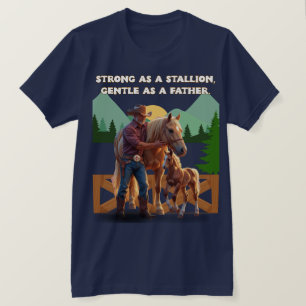Pridet Horse Pappa - Far dag Equestrian Edition T Shirt