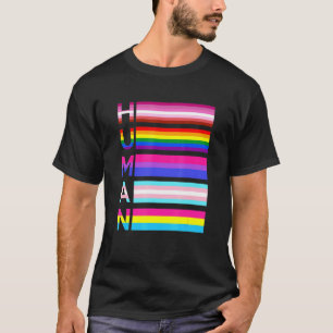 Pridet Human LGBT Community Gay Transgender T Shirt