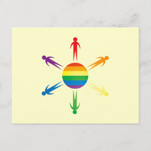 Pridet i världen vykort