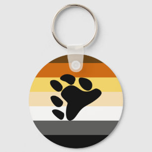 Pridet internationell Bear Brotherree Flagga Nyckelring