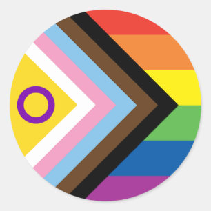 Pridet Intersex Inkluderande av HBT TQ-program Runt Klistermärke