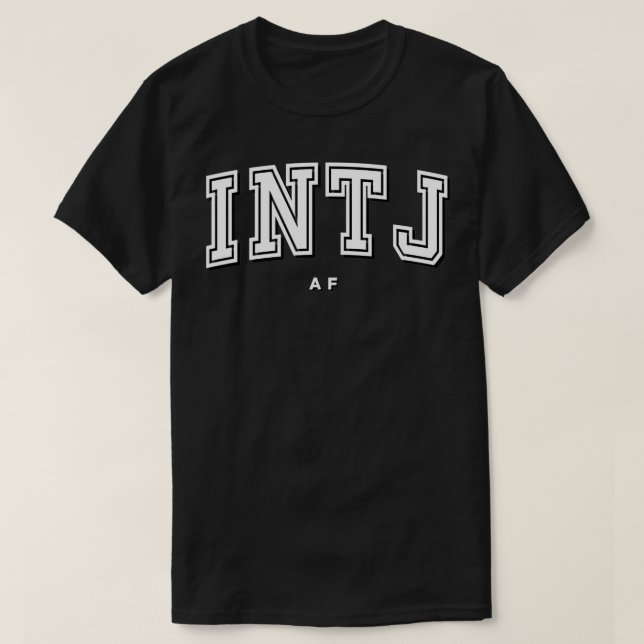 PRIDET INTJ Introvert till arkitekturen T Shirt (Design framsida)