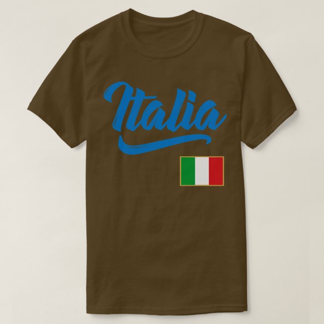 Pridet Italia Flagga Italia Italien Family T Shirt (Design framsida)