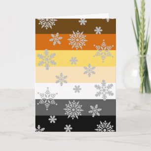 Pridet Julkort för enkelt och Elegant Gay Bear Helgkort