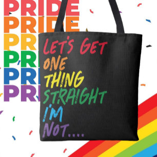 Pridet kan få en sak rak. tygkasse