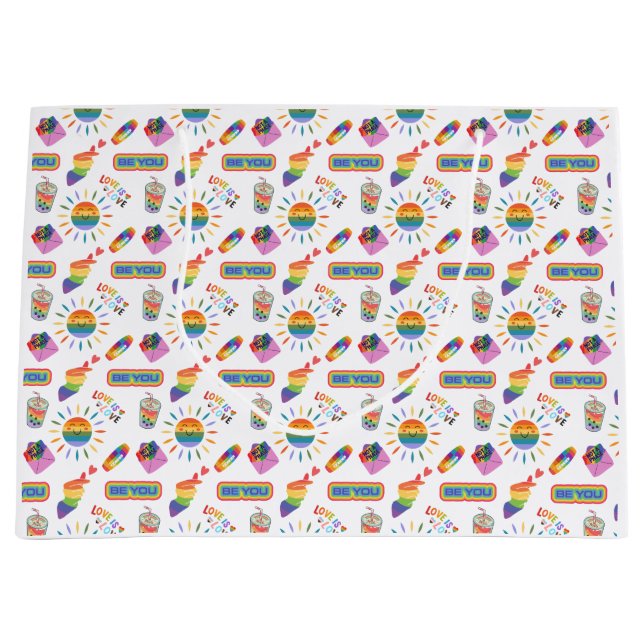 Pridet Kärlek är Kärlek Gift Bag (Framsidan)