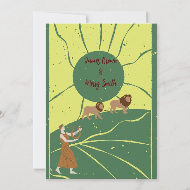 Pridet Kärlek Bröllop Inbjudningar (Framsida)