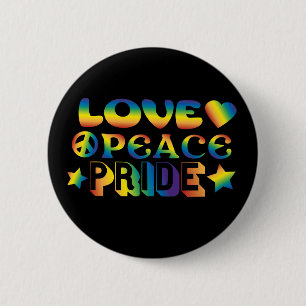 Pridet Kärlek Peace Knapp