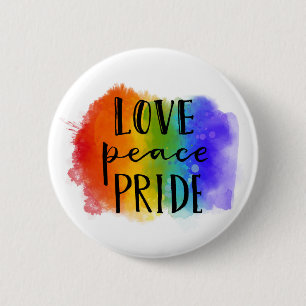 Pridet Kärlek Peace Knapp