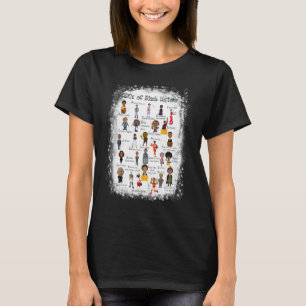 PRIDET Kvinnor Manar Teache vid svarta historier T Shirt