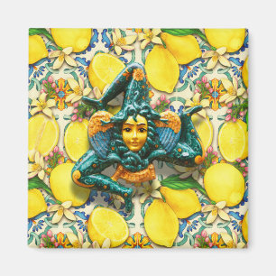 Pridet Lemon Tile Medusa i Italien Sicilien Magnet