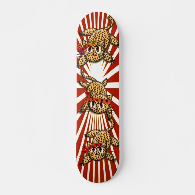 Pridet Leopard Old School Skateboard Bräda 21,6 Cm (Framsida)