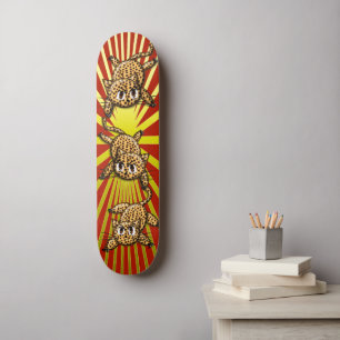 Pridet Leopard Skateboard Bräda 20 Cm