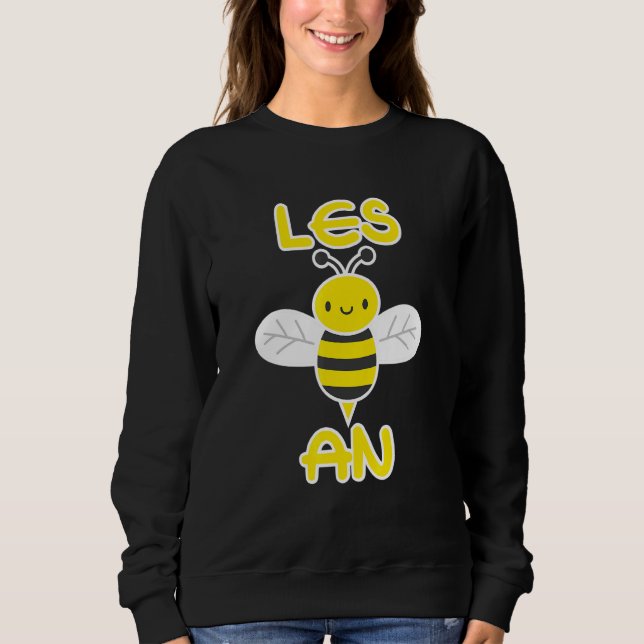 Pridet Les Bee en LGBT-Lesbisk T Shirt (Framsida)