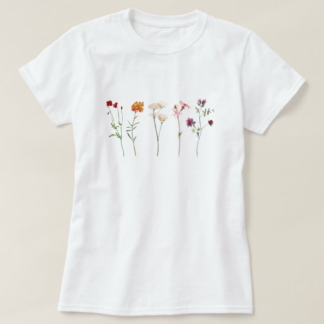 Pridet Lesbisk av Wildblomma T Shirt (Design framsida)