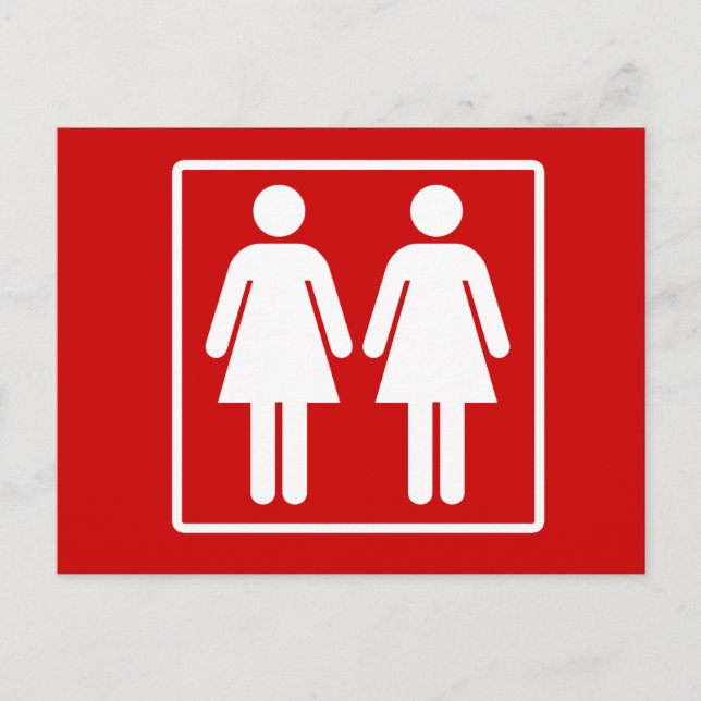 Pridet lesbisk vykort (Framsida)