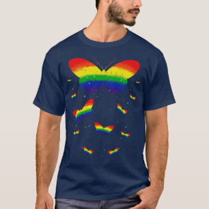 Pridet LGBT Butterfly i färg Månad T Shirt
