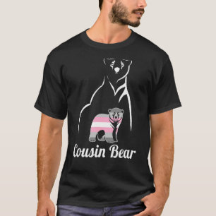 Pridet Lgbt Demigirl Cousin Bear Demigender Flagga T Shirt