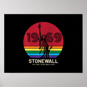 Pridet Lgbt Gay Lesbisk 52-årsjubileum Stonewall Poster