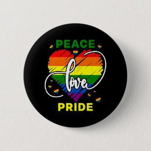 Pridet Lgbt Rainbow Gay Peace Kärlek Knapp