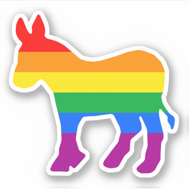 Pridet LGBTQ-demokrati Klistermärken (Framsida)