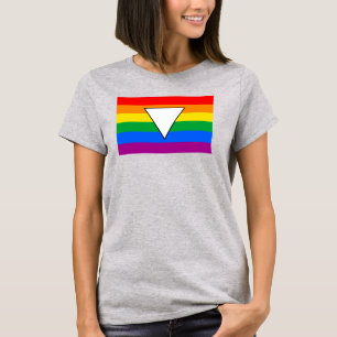 Pridet LGBTQ+ Triangel och regnbåge T Shirt