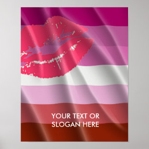 PRIDET LIPSTICK LESBISK POSTER