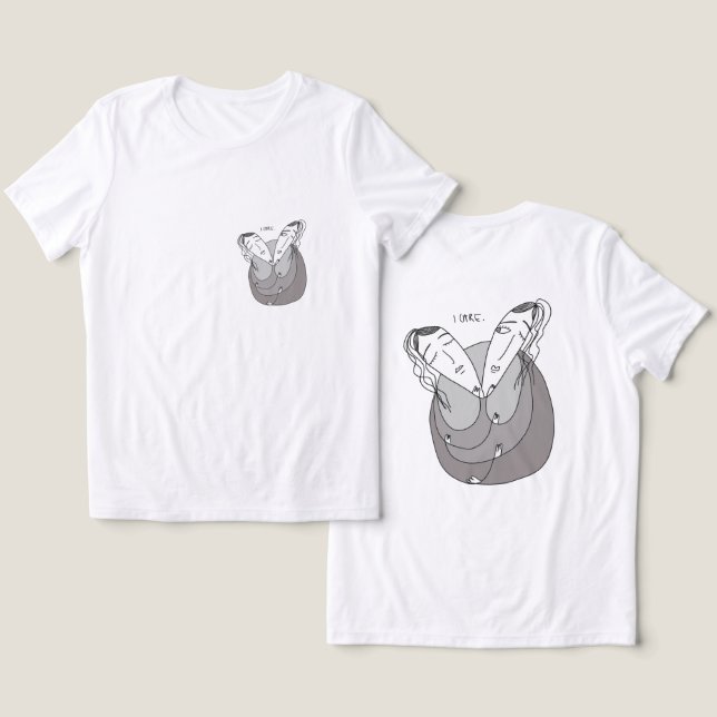 Pridet loveislove kärlek t shirt (Design fram och bak)