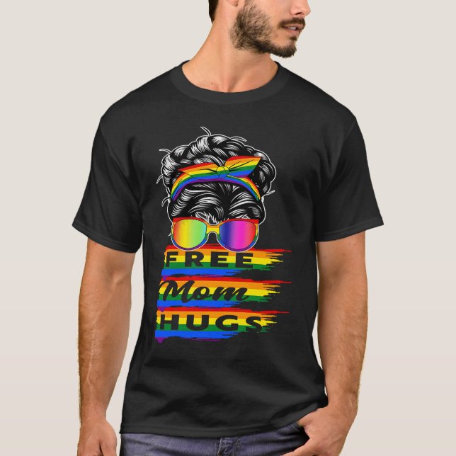 Pridet Mamma Hugs Mamma T Shirt (Framsida)