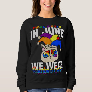 Pridet Månad 2022 lgbt Q Jester Hat Rainbow Flagga T Shirt