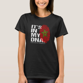 Pridet Marockos Flagga DNA-marockanska nationaldag T Shirt