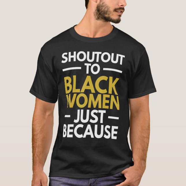 Pridet Melanin 2020: Svart kvinnor, svart T Shirt (Framsida)
