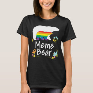Pridet Membranets växellåda Lesbisk Regnbåge Blom T Shirt