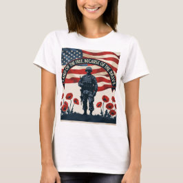 Pridet Memorial Day Patriotic Design T-Shirt