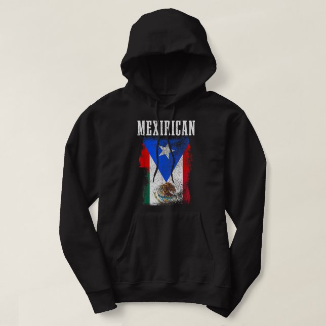 Pridet Mexikanska puerto Rican Mix Mexiko Puerto R Hoodie (Design framsida)